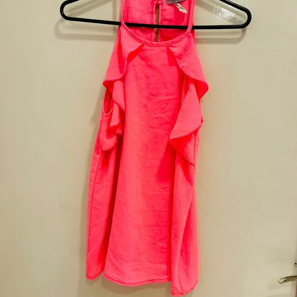 Neon pink halter neck top - Picture 6 of 15